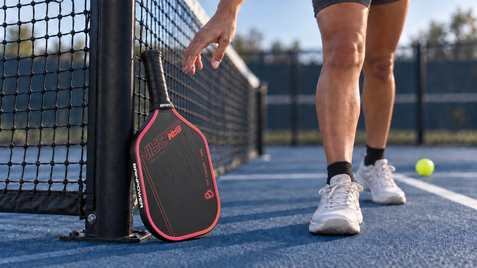 BAM Shadow performance pickleball paddle shown at an angle