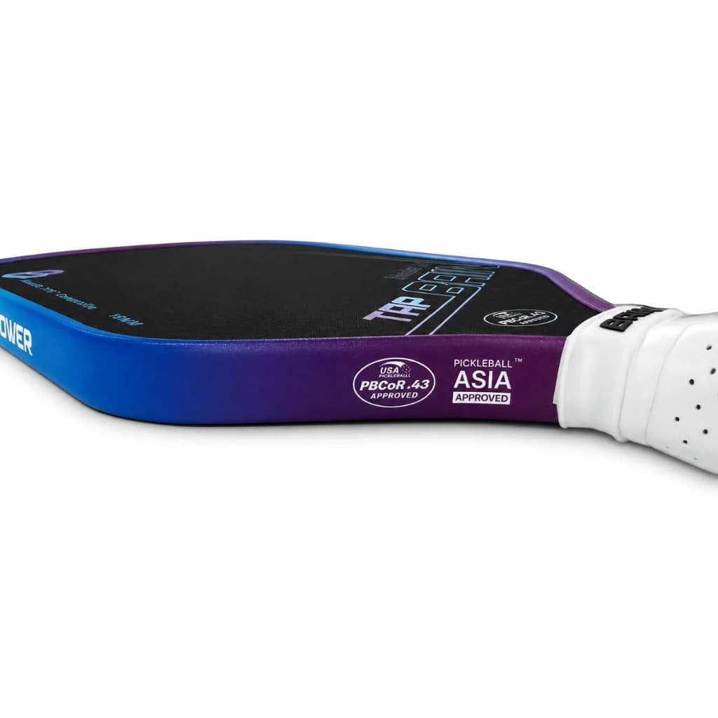TAP paddle edge profile showing BainPower branding and 16mm core