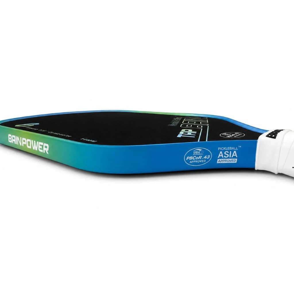 TAP Slim paddle edge profile showing BainPower branding and 14mm core