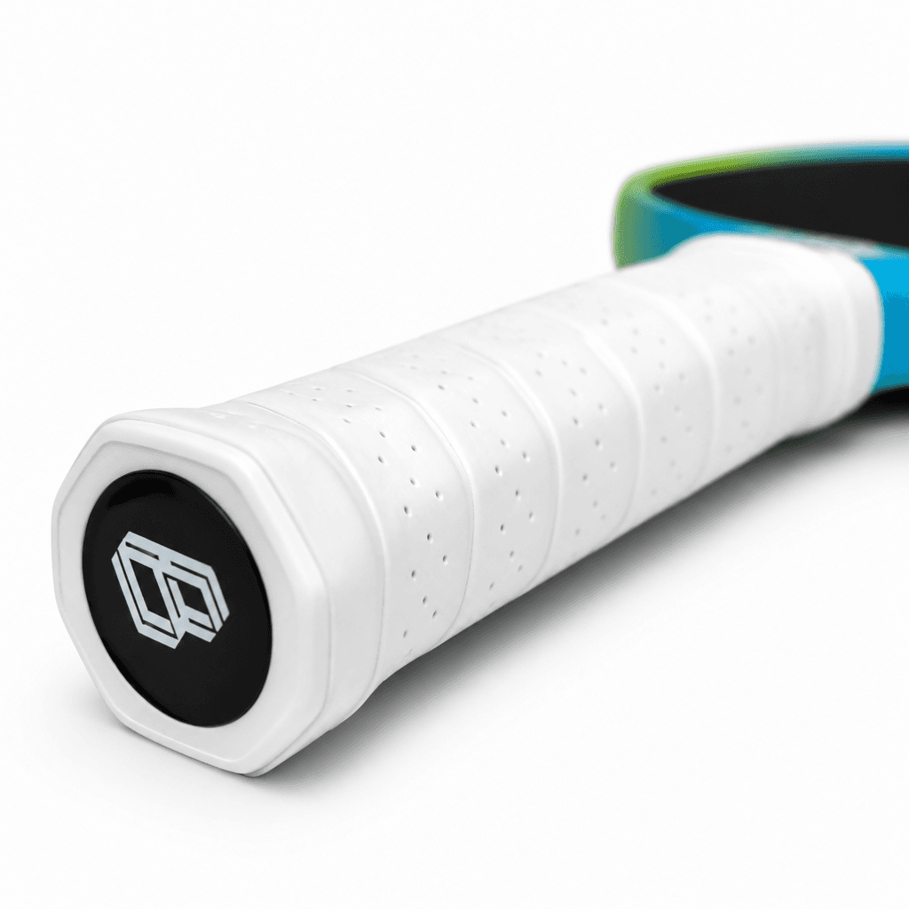 TAP Slim paddle white perforated grip and end-cap detail